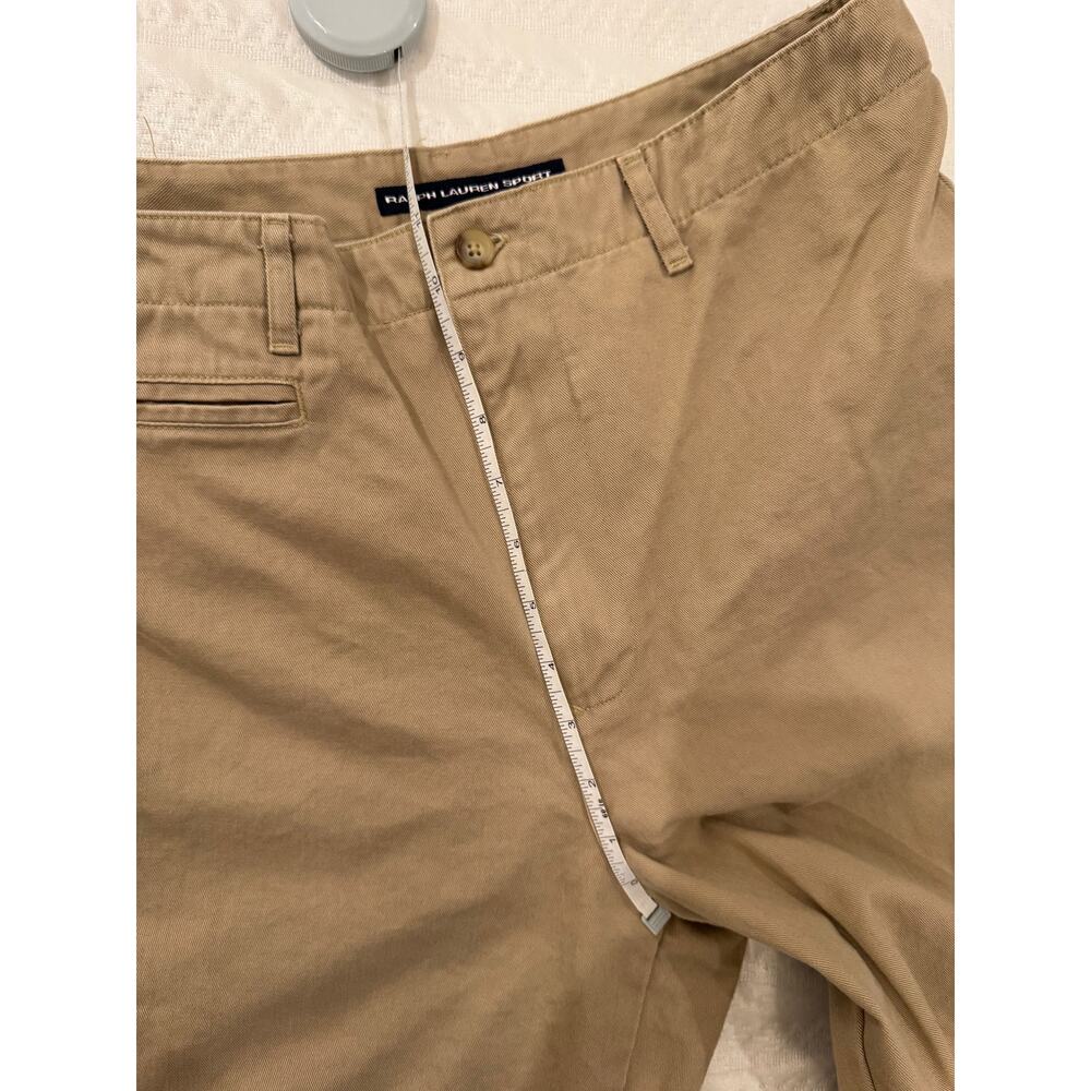 Ralph Lauren Sport Khaki Cotton Chino Straight Leg Pants Women’s 10 Tan Preppy - Picture 8 of 14